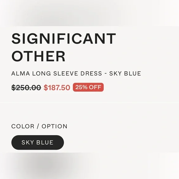 Significant Other Alma Long Sleeve Dress in dreamy Sky Blue - Picture 6 of 10